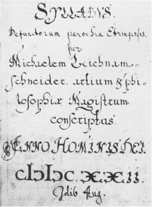 Erste Seite des Sterberegisters