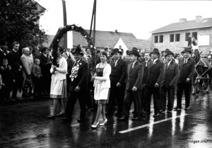 v.l. Hartmann Margit, Kornes Anton, Eberhard Hildegard geb. Lang, Lang Hubert, Lang Georg, Goldberg Fritz, Aichinger Werner, Rindle Sebastian, Wiedemann Franz und Doll Martin