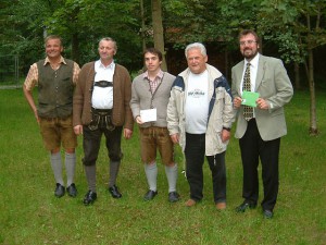 v.l.: Markus Maier, Johann Kornes, Thomas Kohler, Walter Fehle und Bgm. Robert Sturm