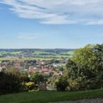 Blick auf Tussenhausen vom Schlossberg