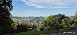 Blick auf Tussenhausen vom Schlossberg