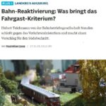 Türkheim–Ettringen: Erster Schritt zur Wiederanbindung an den Nahverkehr
