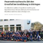 Großübung der Jugendfeuerwehr in Ettringen